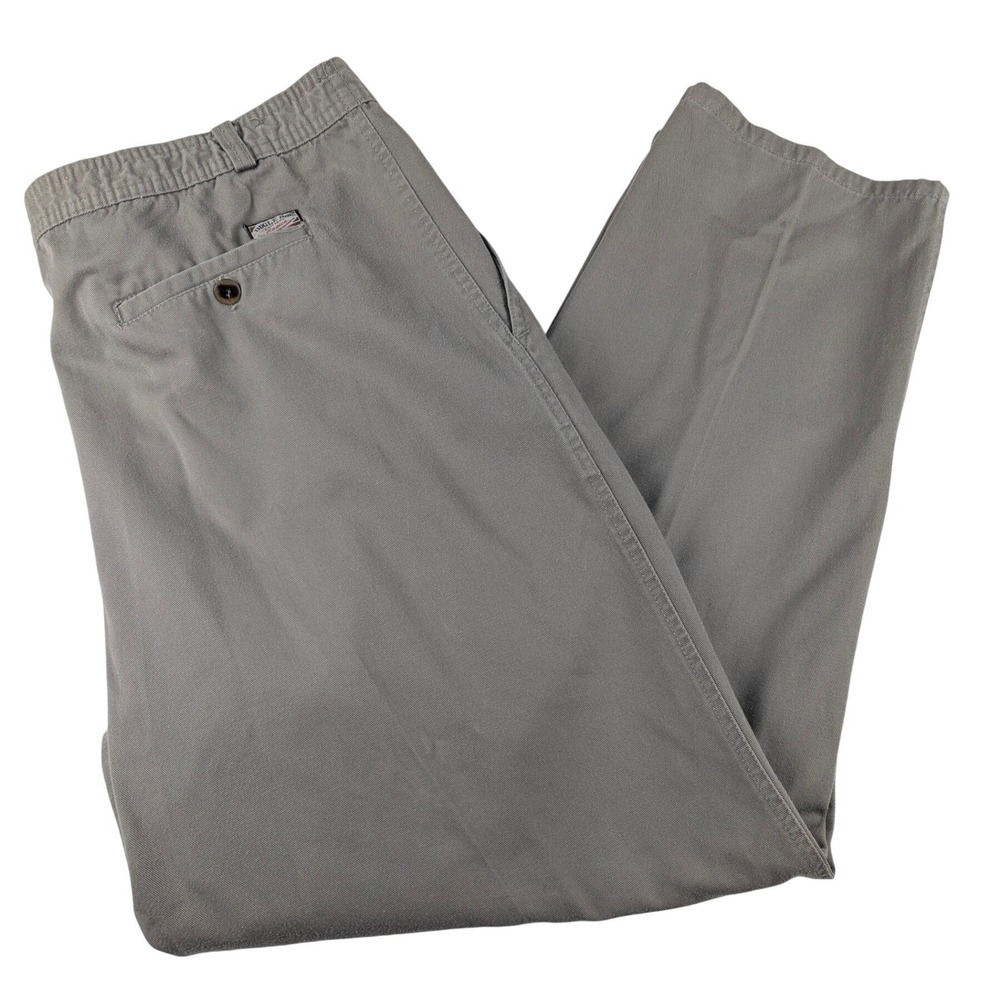 Bugle Boy Company Basics Mens Pleated Chino Pants Taupe Khaki 36x29 Vintage 90s